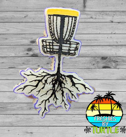 Disk Golf Basket With Roots Freshie