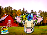 Cow With Flowers  Freshie