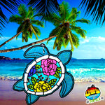 Sea Turtle With Flowers Freshie